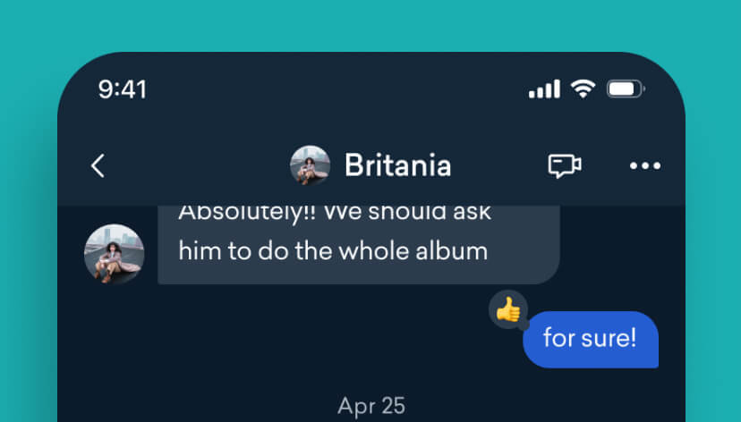 LANDR Network services dropdown menu
